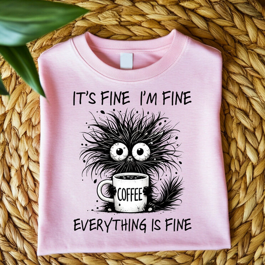Sarcastic Cat T-Shirt I´m fine