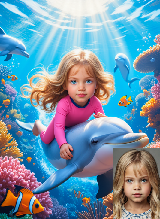 Delfin Mädchen