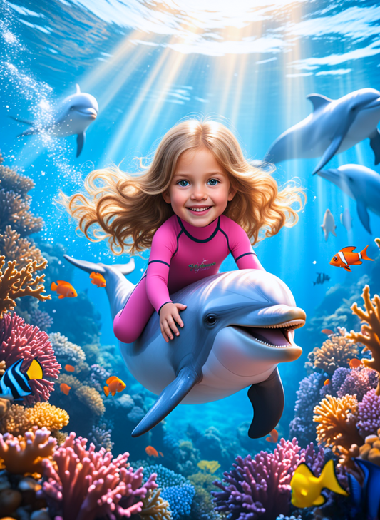 Delfin Mädchen